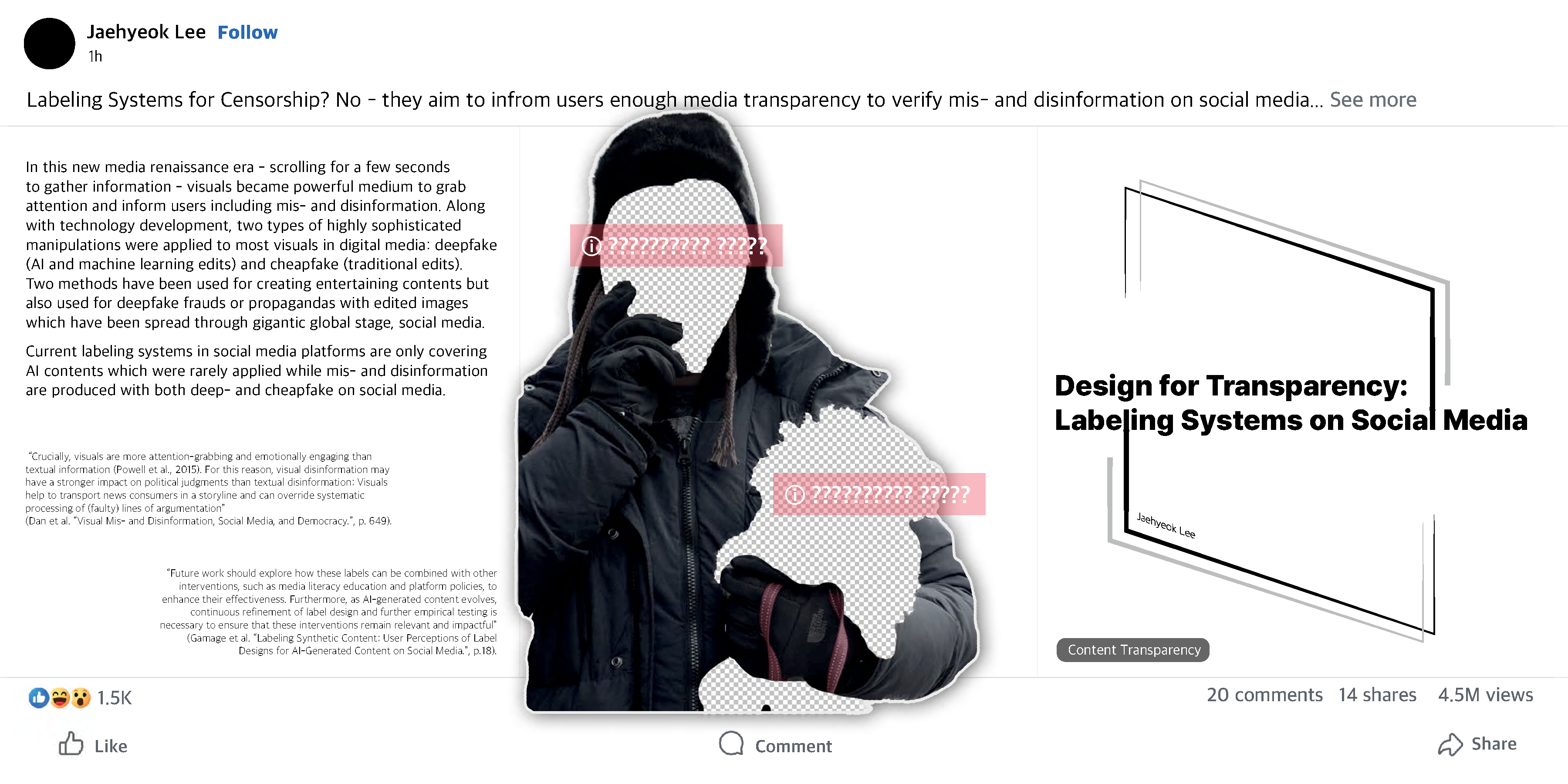Design for Transparency Brochure Page 1